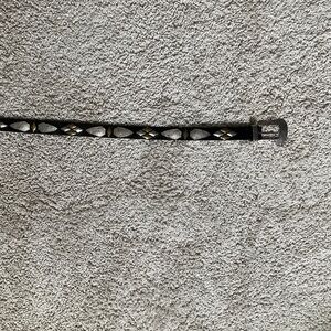 ISABEL MARANT DERN LEATHER BELT. SIZE S. BLACK.